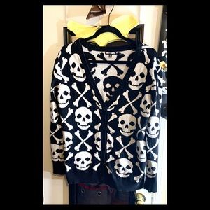 Skulls & Crossbones Cardigan- Warm!